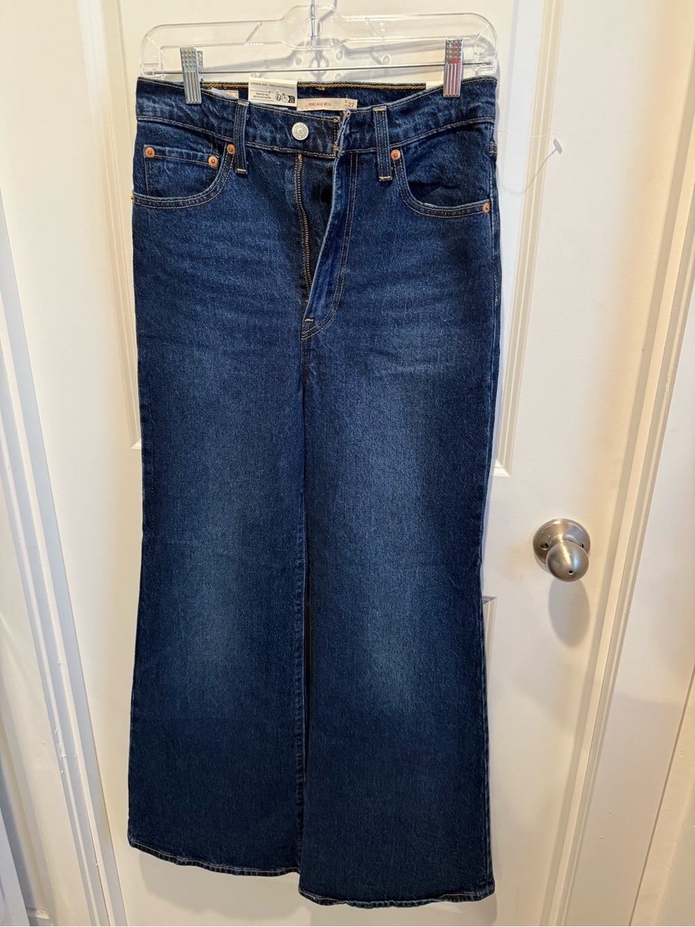 Levi’s Ribcage Bell Jeans NWT Size 27 High Rise Wide Leg Denim